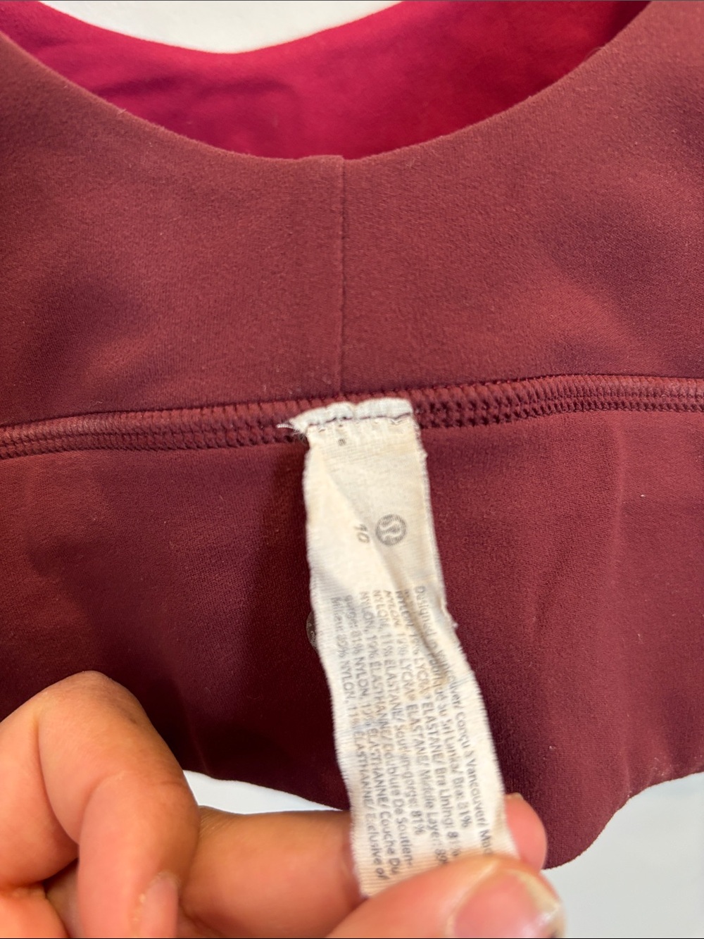Lululemon Align™ Reversible Bra Size 10 in Pomegranate / Red Merlot - Picture 10 of 11